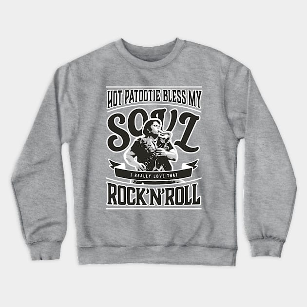 Hot Patootie Rock N Roll Classic Rockabilly Crewneck Sweatshirt by mareescatharsis